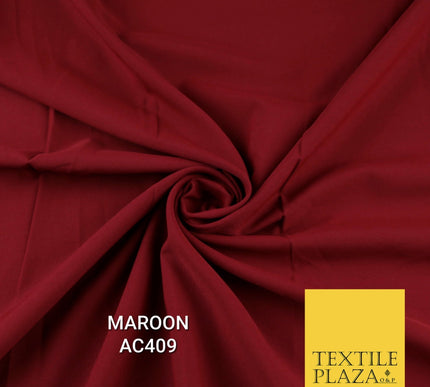 Plain Dyed Powder Crepe Soft Matt Lining Dress 100% Polyester Budget Fabric 44"