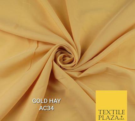 Plain Dyed Powder Crepe Soft Matt Lining Dress 100% Polyester Budget  Fabric 44"