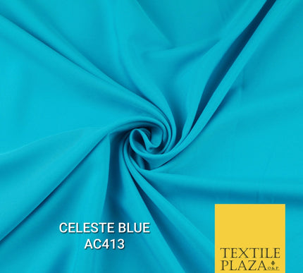 Plain Dyed Powder Crepe Soft Matt Lining Dress 100% Polyester Budget Fabric 44"