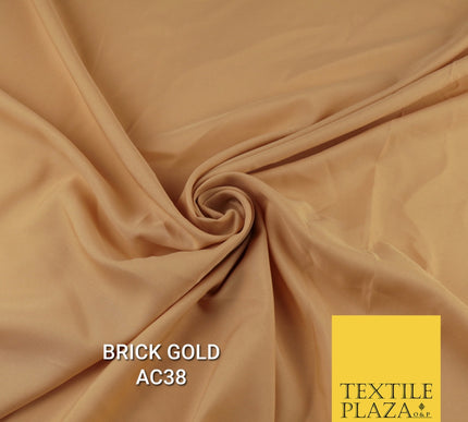 Plain Dyed Powder Crepe Soft Matt Lining Dress 100% Polyester Budget  Fabric 44"
