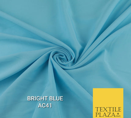 Plain Dyed Powder Crepe Soft Matt Lining Dress 100% Polyester Budget  Fabric 44"