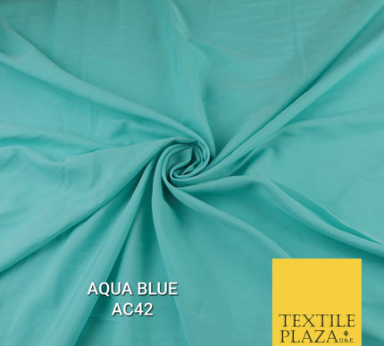 Plain Dyed Powder Crepe Soft Matt Lining Dress 100% Polyester Budget  Fabric 44"