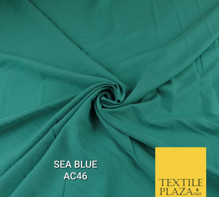 Plain Dyed Powder Crepe Soft Matt Lining Dress 100% Polyester Budget  Fabric 44"