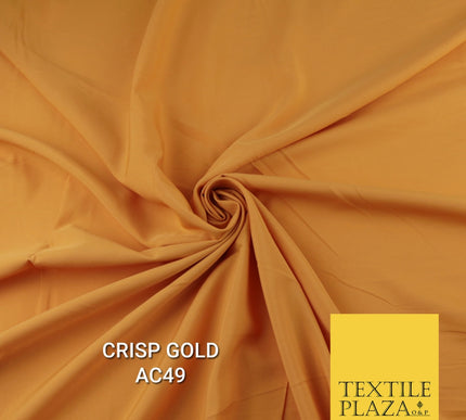 Plain Dyed Powder Crepe Soft Matt Lining Dress 100% Polyester Budget  Fabric 44"