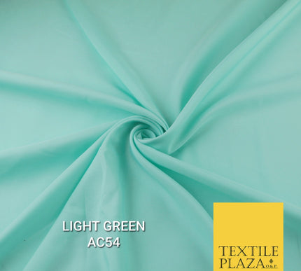 Plain Dyed Powder Crepe Soft Matt Lining Dress 100% Polyester Budget  Fabric 44"