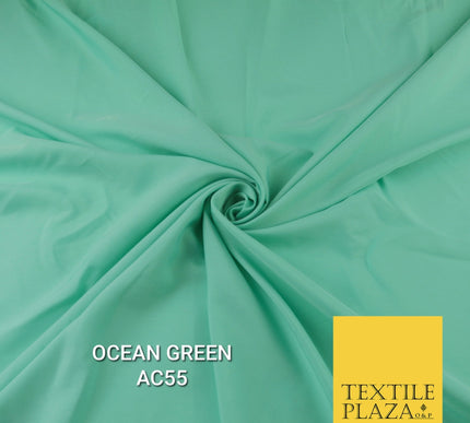Plain Dyed Powder Crepe Soft Matt Lining Dress 100% Polyester Budget  Fabric 44"