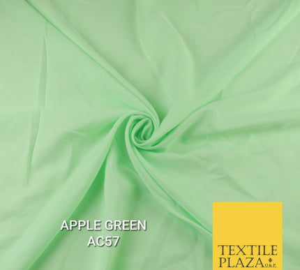 Plain Dyed Powder Crepe Soft Matt Lining Dress 100% Polyester Budget  Fabric 44"