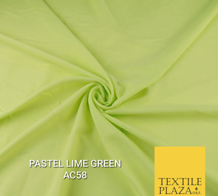 Plain Dyed Powder Crepe Soft Matt Lining Dress 100% Polyester Budget  Fabric 44"