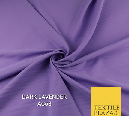 Plain Dyed Powder Crepe Soft Matt Lining Dress 100% Polyester Budget  Fabric 44"