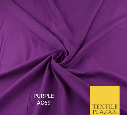 Plain Dyed Powder Crepe Soft Matt Lining Dress 100% Polyester Budget  Fabric 44"