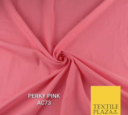 Plain Dyed Powder Crepe Soft Matt Lining Dress 100% Polyester Budget  Fabric 44"