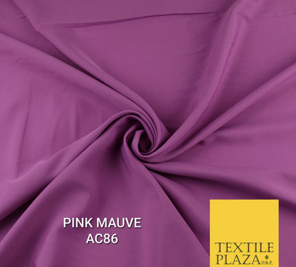 Plain Dyed Powder Crepe Soft Matt Lining Dress 100% Polyester Budget  Fabric 44"