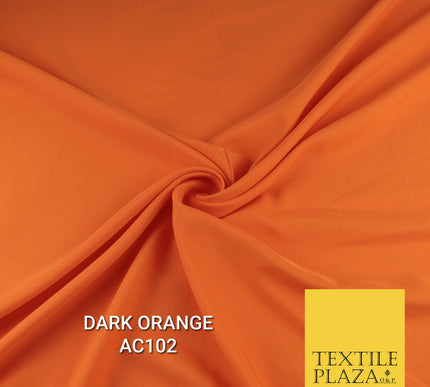 Plain Dyed Powder Crepe Soft Matt Lining Dress 100% Polyester Budget  Fabric 44"