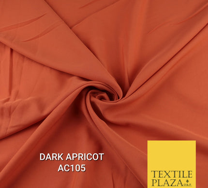 Plain Dyed Powder Crepe Soft Matt Lining Dress 100% Polyester Budget  Fabric 44"