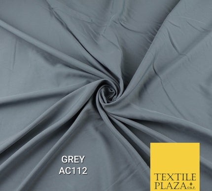 Plain Dyed Powder Crepe Soft Matt Lining Dress 100% Polyester Budget  Fabric 44"