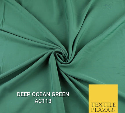 Plain Dyed Powder Crepe Soft Matt Lining Dress 100% Polyester Budget  Fabric 44"