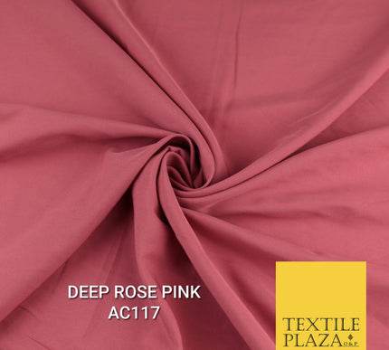Plain Dyed Powder Crepe Soft Matt Lining Dress 100% Polyester Budget  Fabric 44"