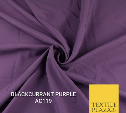 Plain Dyed Powder Crepe Soft Matt Lining Dress 100% Polyester Budget  Fabric 44"