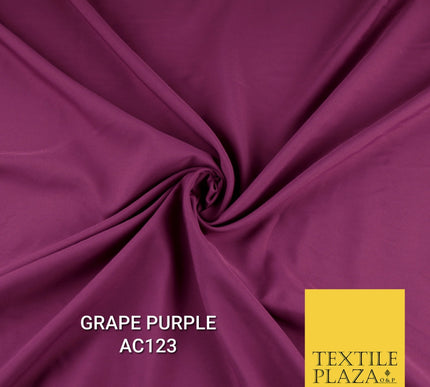 Plain Dyed Powder Crepe Soft Matt Lining Dress 100% Polyester Budget  Fabric 44"