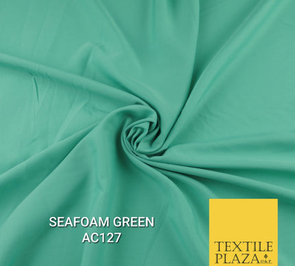 Plain Dyed Powder Crepe Soft Matt Lining Dress 100% Polyester Budget  Fabric 44"