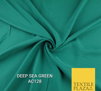 Plain Dyed Powder Crepe Soft Matt Lining Dress 100% Polyester Budget  Fabric 44"