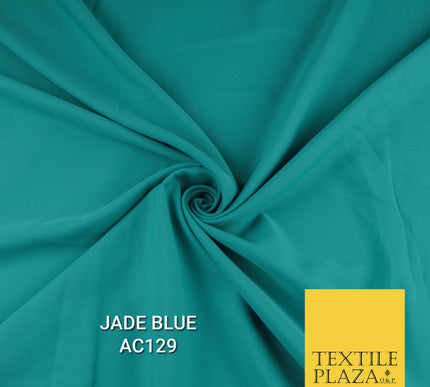 Plain Dyed Powder Crepe Soft Matt Lining Dress 100% Polyester Budget  Fabric 44"