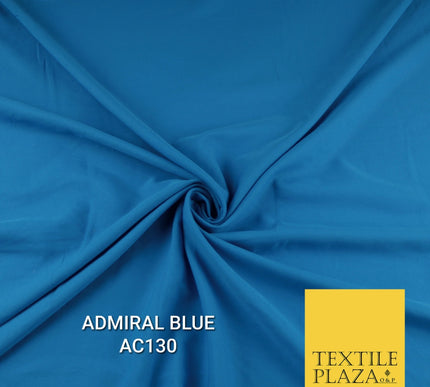Plain Dyed Powder Crepe Soft Matt Lining Dress 100% Polyester Budget  Fabric 44"