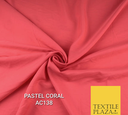 Plain Dyed Powder Crepe Soft Matt Lining Dress 100% Polyester Budget  Fabric 44"