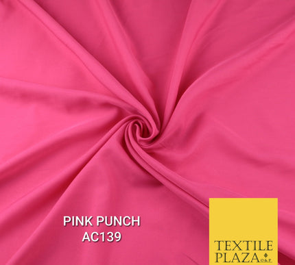 Plain Dyed Powder Crepe Soft Matt Lining Dress 100% Polyester Budget  Fabric 44"