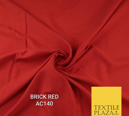 Plain Dyed Powder Crepe Soft Matt Lining Dress 100% Polyester Budget  Fabric 44"
