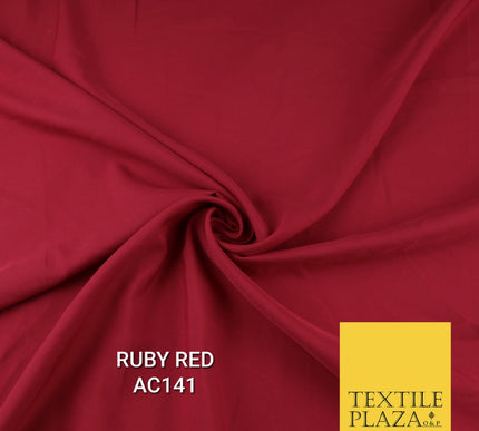 Plain Dyed Powder Crepe Soft Matt Lining Dress 100% Polyester Budget  Fabric 44"