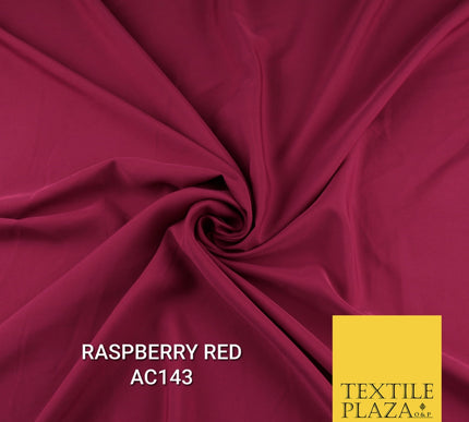 Plain Dyed Powder Crepe Soft Matt Lining Dress 100% Polyester Budget  Fabric 44"