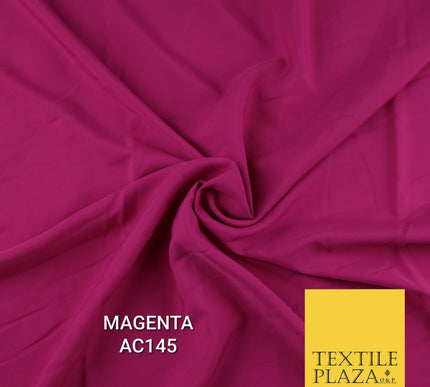 Plain Dyed Powder Crepe Soft Matt Lining Dress 100% Polyester Budget  Fabric 44"