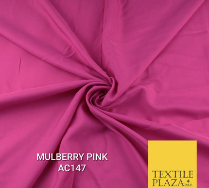 Plain Dyed Powder Crepe Soft Matt Lining Dress 100% Polyester Budget  Fabric 44"