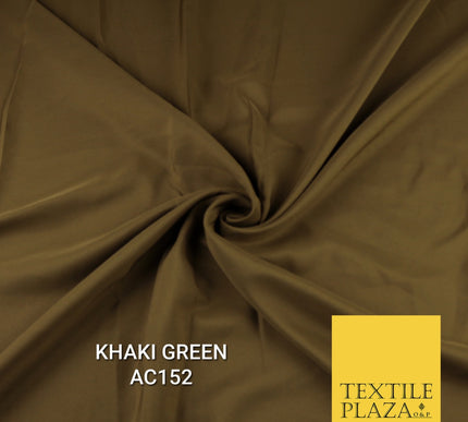 Plain Dyed Powder Crepe Soft Matt Lining Dress 100% Polyester Budget  Fabric 44"