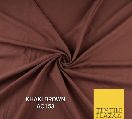 Plain Dyed Powder Crepe Soft Matt Lining Dress 100% Polyester Budget  Fabric 44"