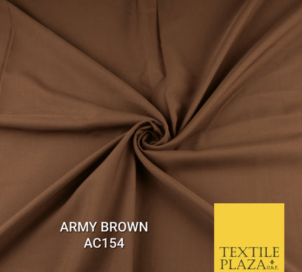 Plain Dyed Powder Crepe Soft Matt Lining Dress 100% Polyester Budget  Fabric 44"