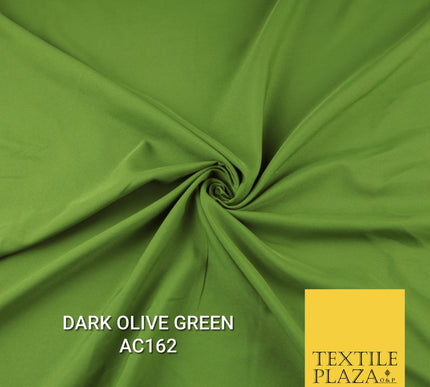 Plain Dyed Powder Crepe Soft Matt Lining Dress 100% Polyester Budget  Fabric 44"