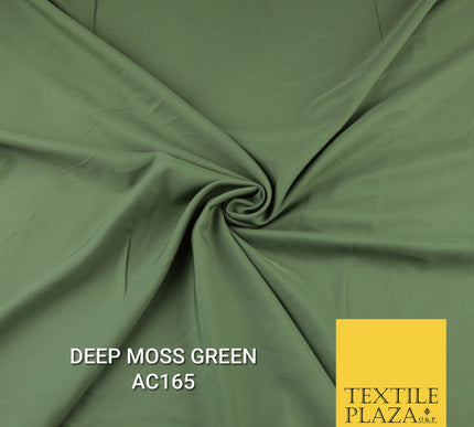 Plain Dyed Powder Crepe Soft Matt Lining Dress 100% Polyester Budget  Fabric 44"