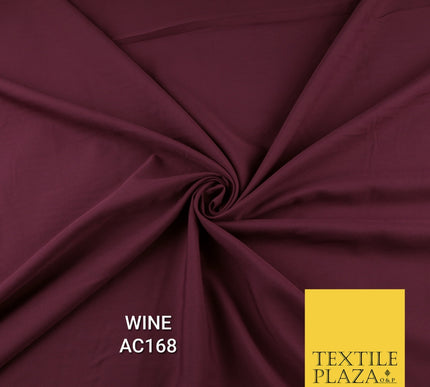Plain Dyed Powder Crepe Soft Matt Lining Dress 100% Polyester Budget  Fabric 44"