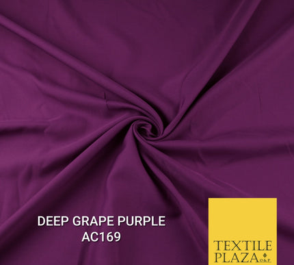 Plain Dyed Powder Crepe Soft Matt Lining Dress 100% Polyester Budget  Fabric 44"