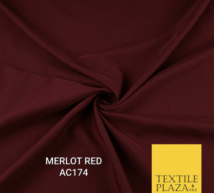 Plain Dyed Powder Crepe Soft Matt Lining Dress 100% Polyester Budget  Fabric 44"