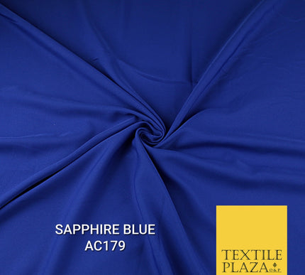 Plain Dyed Powder Crepe Soft Matt Lining Dress 100% Polyester Budget  Fabric 44"