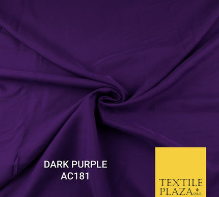 Plain Dyed Powder Crepe Soft Matt Lining Dress 100% Polyester Budget  Fabric 44"
