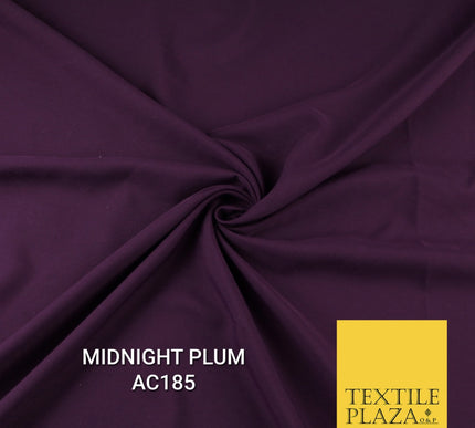 Plain Dyed Powder Crepe Soft Matt Lining Dress 100% Polyester Budget  Fabric 44"
