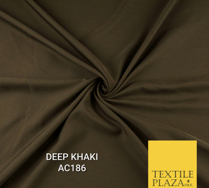 Plain Dyed Powder Crepe Soft Matt Lining Dress 100% Polyester Budget  Fabric 44"