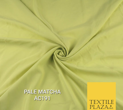 Plain Dyed Powder Crepe Soft Matt Lining Dress 100% Polyester Budget  Fabric 44"