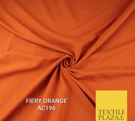 Plain Dyed Powder Crepe Soft Matt Lining Dress 100% Polyester Budget  Fabric 44"