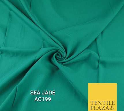 Plain Dyed Powder Crepe Soft Matt Lining Dress 100% Polyester Budget  Fabric 44"