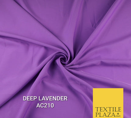 Plain Dyed Powder Crepe Soft Matt Lining Dress 100% Polyester Budget  Fabric 44"